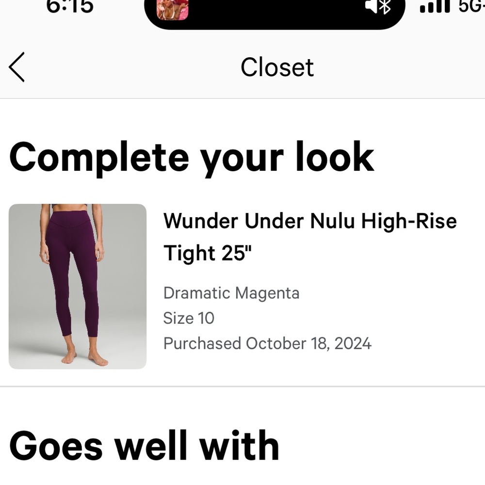 Wunder Under Nulu High Rise Tight 25” - Picture 4 of 5